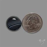 Tuxedo Agate Banded Agate Cabochon