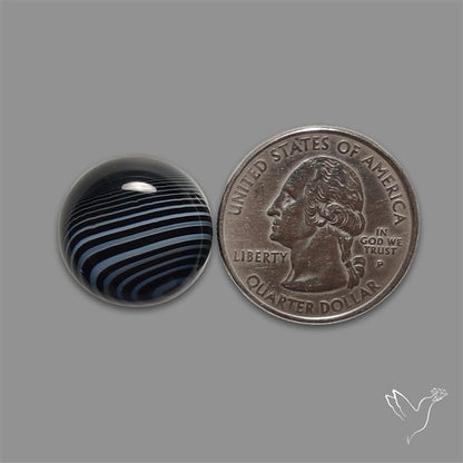 Tuxedo Agate Banded Agate Cabochon