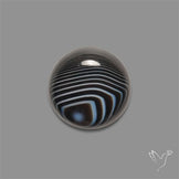 Tuxedo Agate Banded Agate Cabochon