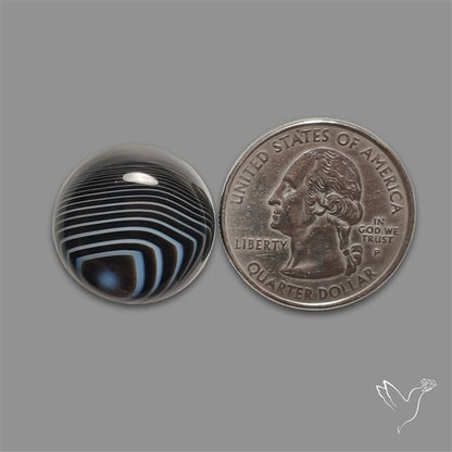 Tuxedo Agate Banded Agate Cabochon
