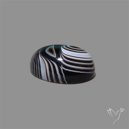 Tuxedo Agate Banded Agate Cabochon