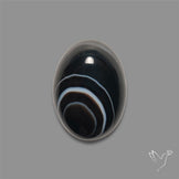 Tuxedo Agate Banded Agate Cabochon