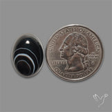 Tuxedo Agate Banded Agate Cabochon