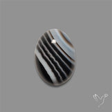 Tuxedo Agate Banded Agate Cabochon