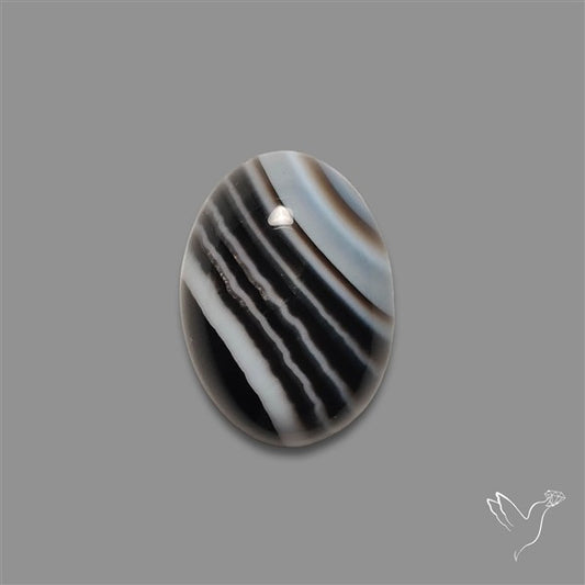 Tuxedo Agate Banded Agate Cabochon
