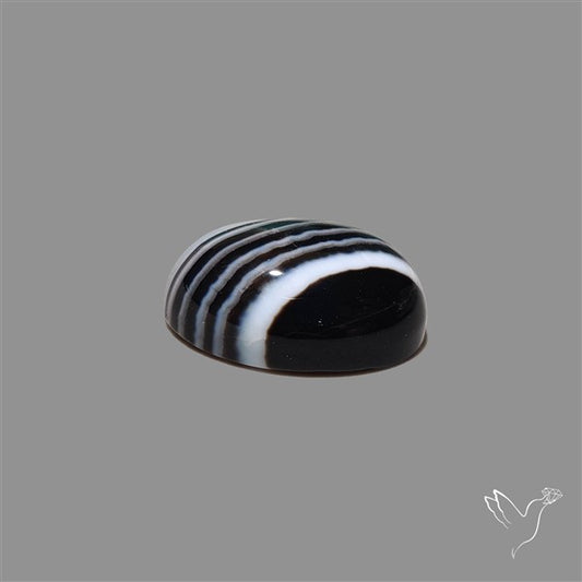 Tuxedo Agate Banded Agate Cabochon