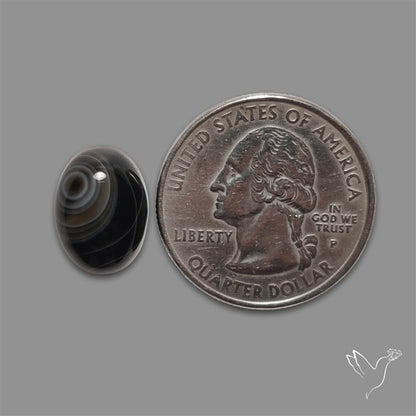 Tuxedo Agate Banded Agate Cabochon
