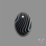 Tuxedo Agate Banded Agate Cabochon