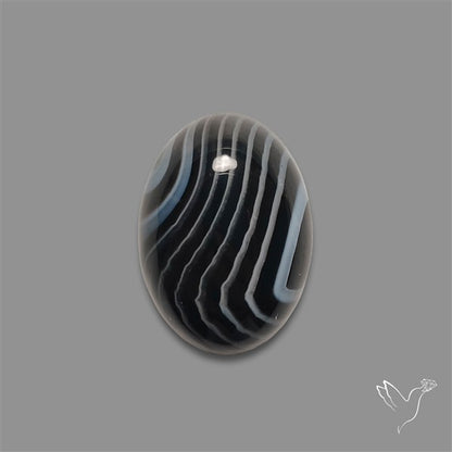 Tuxedo Agate Banded Agate Cabochon