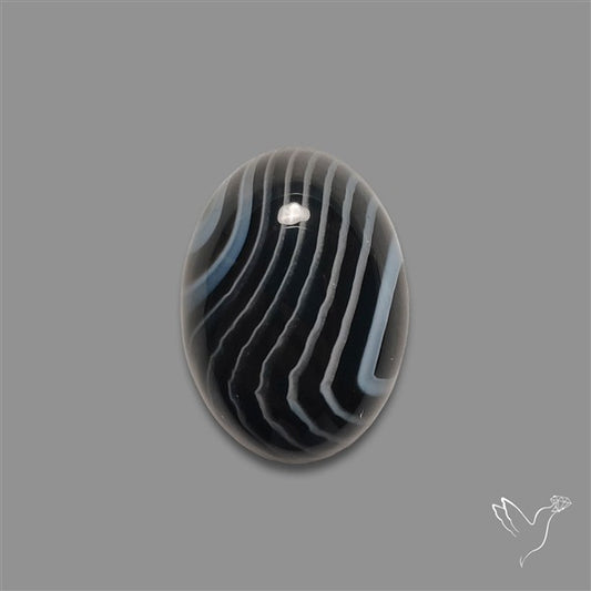 Tuxedo Agate Banded Agate Cabochon