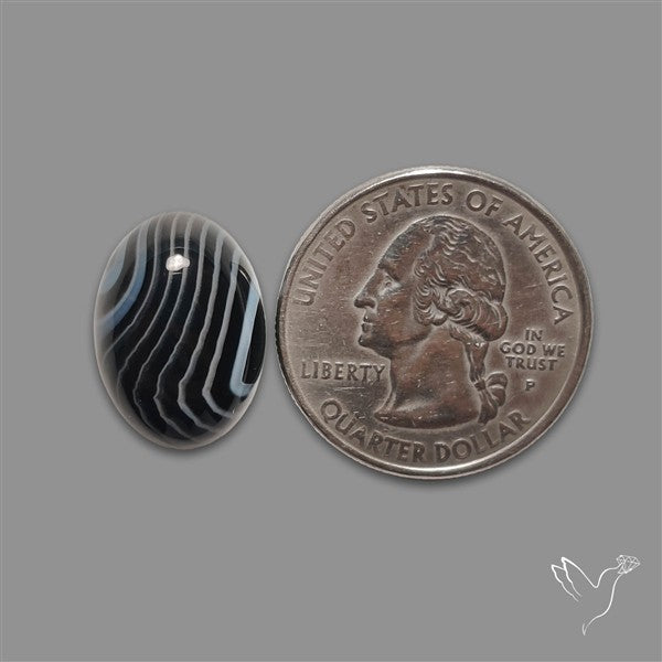 Tuxedo Agate Banded Agate Cabochon