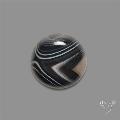 Tuxedo Agate Banded Agate Cabochon