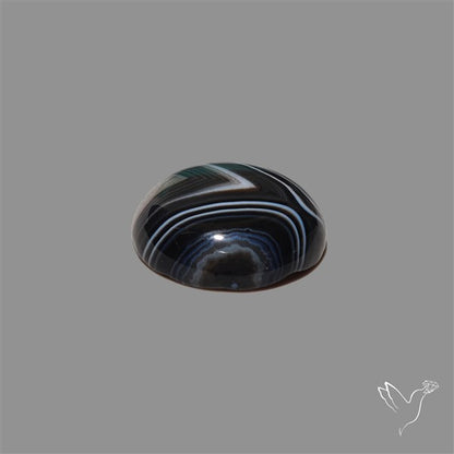 Tuxedo Agate Banded Agate Cabochon
