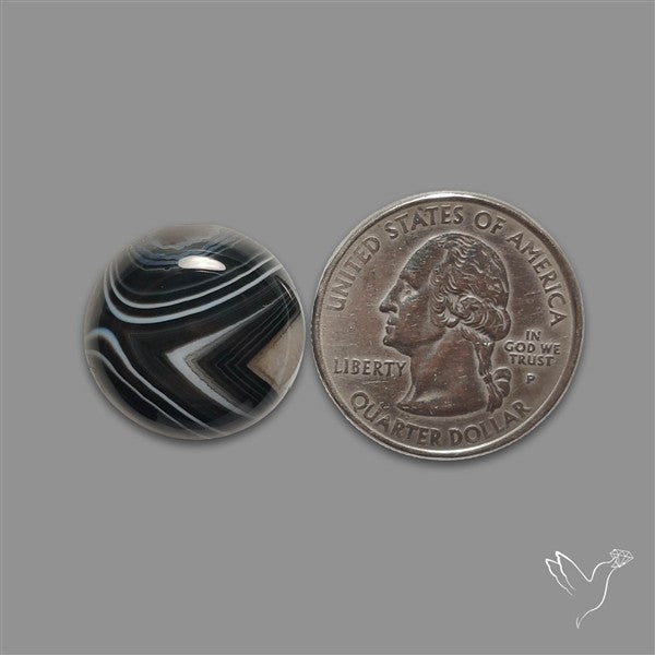Tuxedo Agate Banded Agate Cabochon