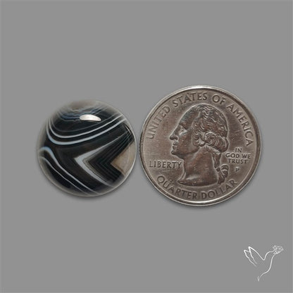 Tuxedo Agate Banded Agate Cabochon
