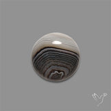 Tuxedo Agate Banded Agate Cabochon