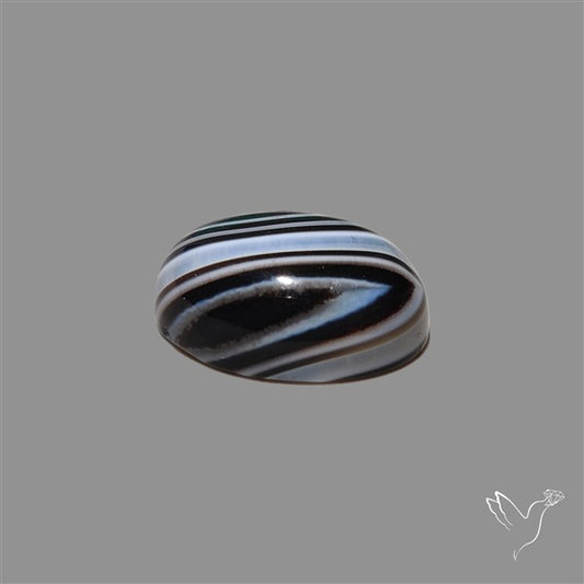 Tuxedo Agate Banded Agate Cabochon