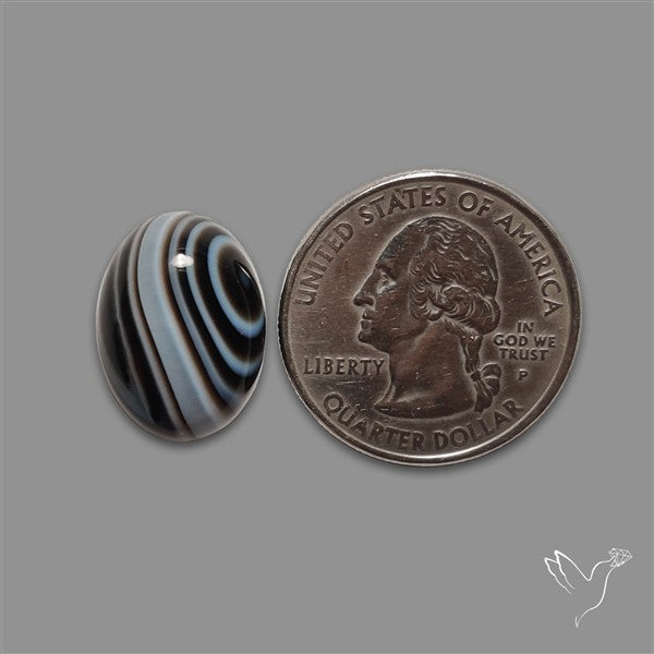Tuxedo Agate Banded Agate Cabochon