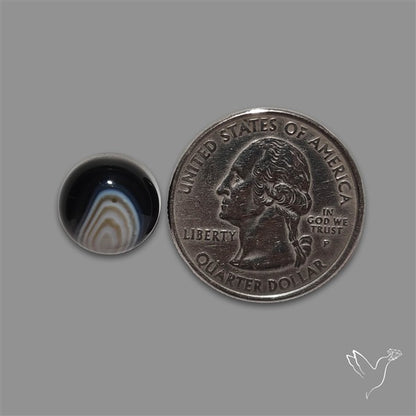 Tuxedo Agate Banded Agate Cabochon