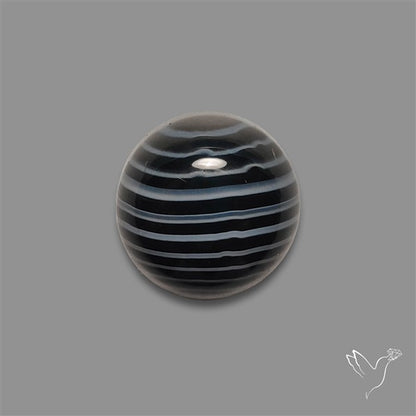 Tuxedo Agate Banded Agate Cabochon