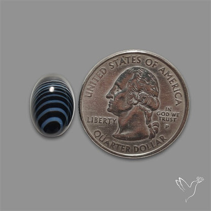 Tuxedo Agate Banded Agate Cabochon