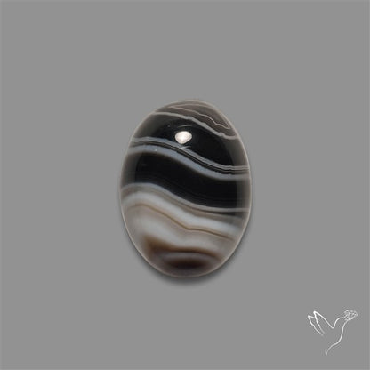 Tuxedo Agate Banded Agate Cabochon