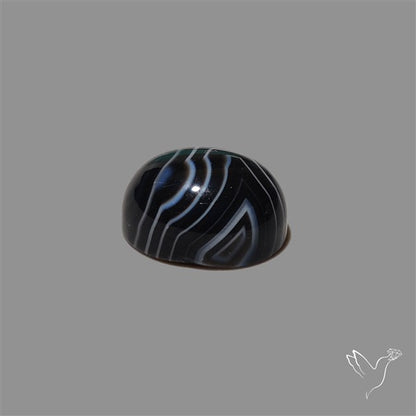 Tuxedo Agate Banded Agate Cabochon