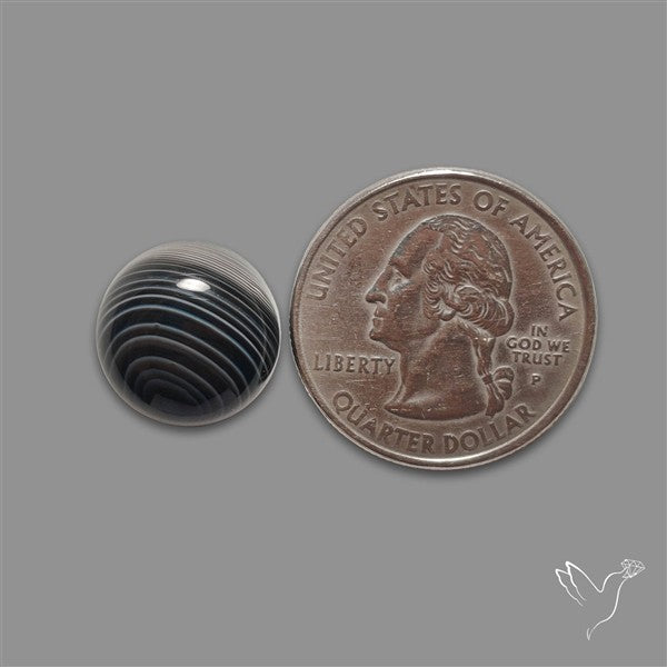 Tuxedo Agate Banded Agate Cabochon