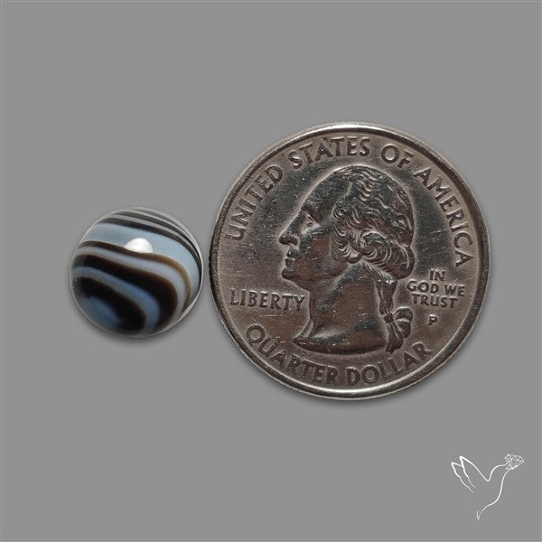 Tuxedo Agate Banded Agate Cabochon