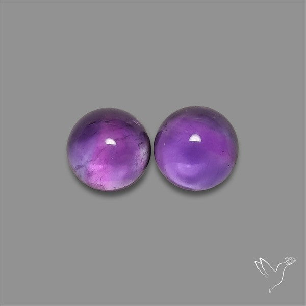 Gemmy Amethyst Pair