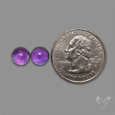 Gemmy Amethyst Pair