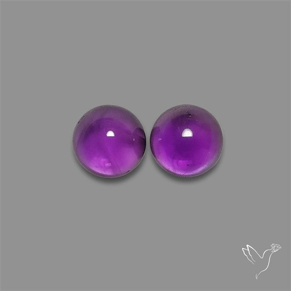 Gemmy Amethyst Pair
