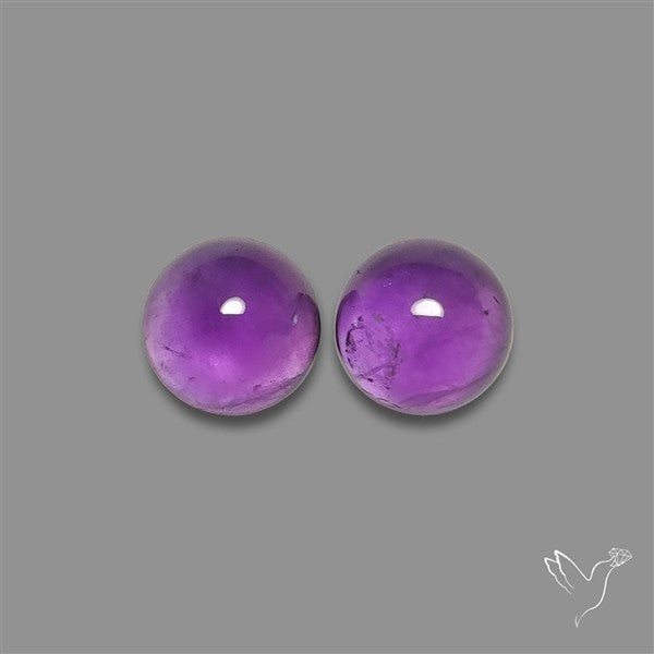 Gemmy Amethyst Pair