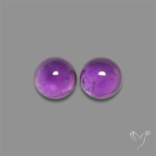 Gemmy Amethyst Pair