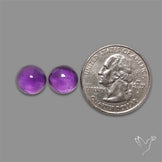 Gemmy Amethyst Pair