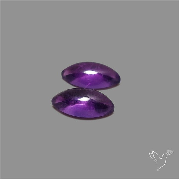 Gemmy Amethyst Pair