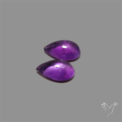 Gemmy Amethyst Pair