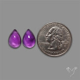 Gemmy Amethyst Pair