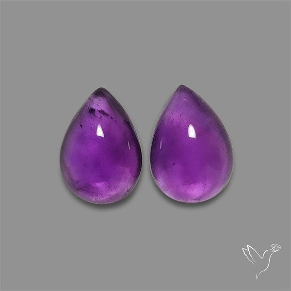 Gemmy Amethyst Pair
