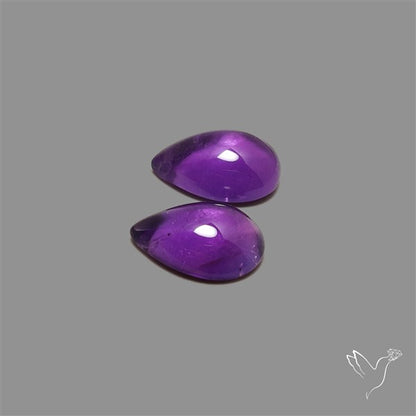 Gemmy Amethyst Pair