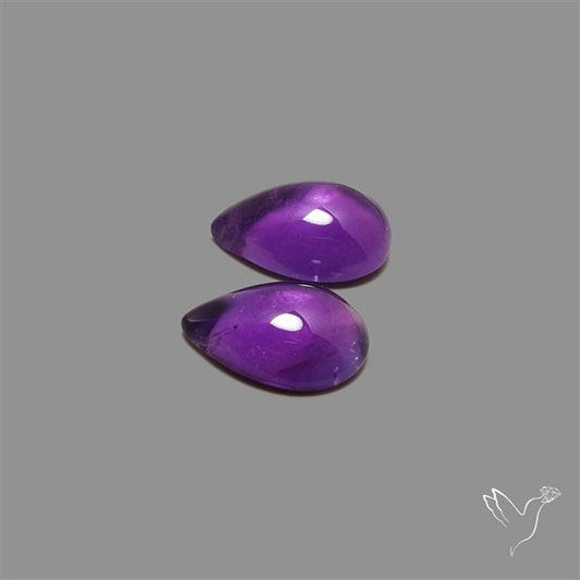 Gemmy Amethyst Pair