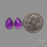 Gemmy Amethyst Pair