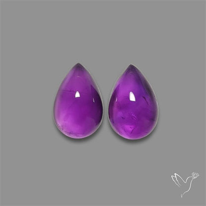 Gemmy Amethyst Pair