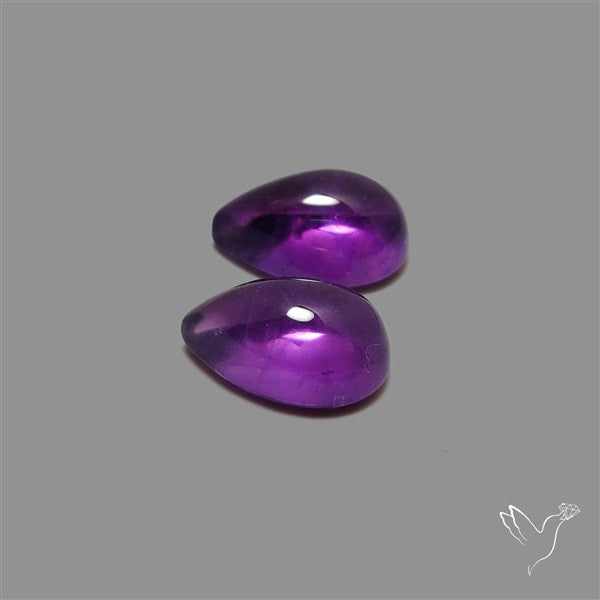 Gemmy Amethyst Pair