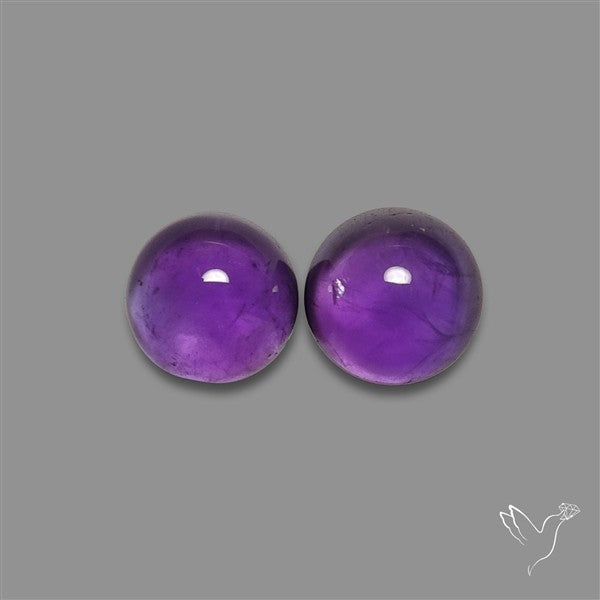 Gemmy Amethyst Pair