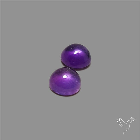 Gemmy Amethyst Pair