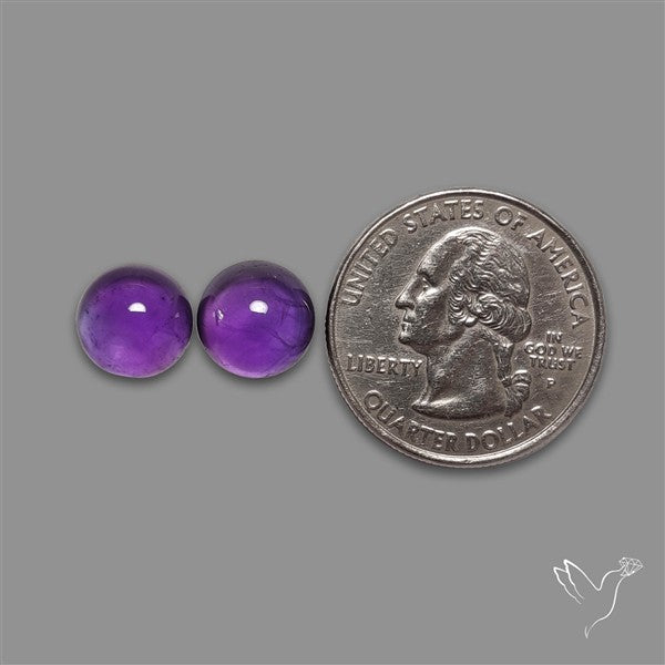 Gemmy Amethyst Pair