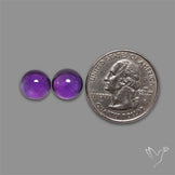 Gemmy Amethyst Pair