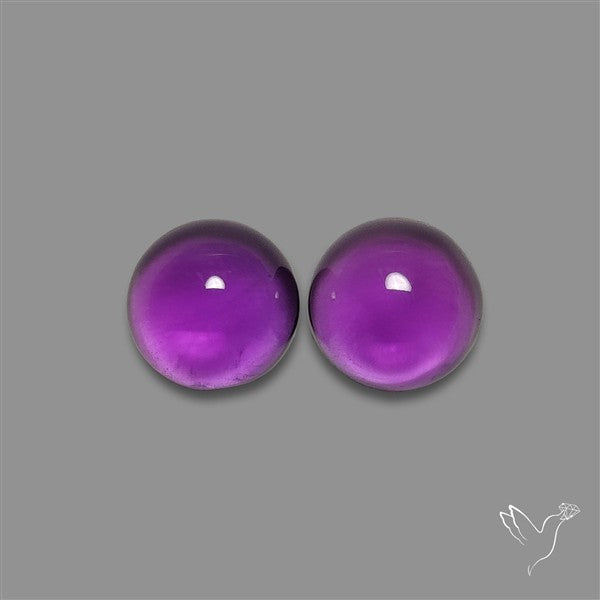 Gemmy Amethyst Pair