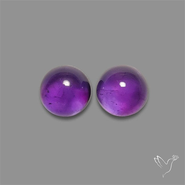 Gemmy Amethyst Pair